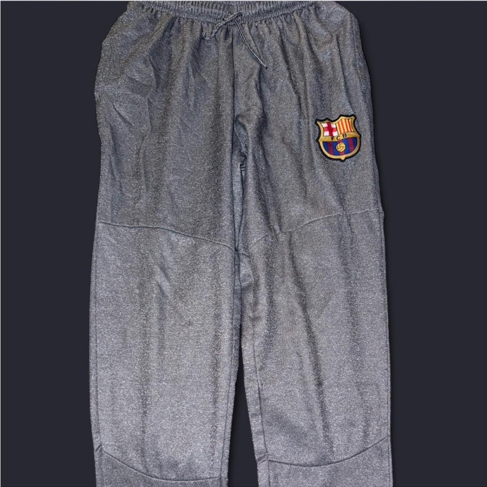 Kids Gray Sweatpants with Emblem
